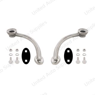 Polished Stainless Steel Hotrod Headlight Stands (Pair)