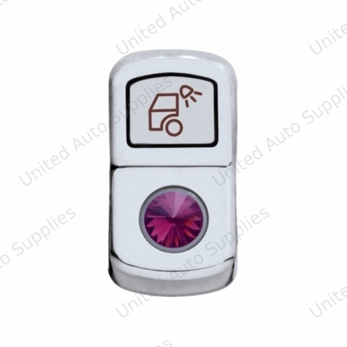 "Load Light" Rocker Switch Cover With Purple Crystal