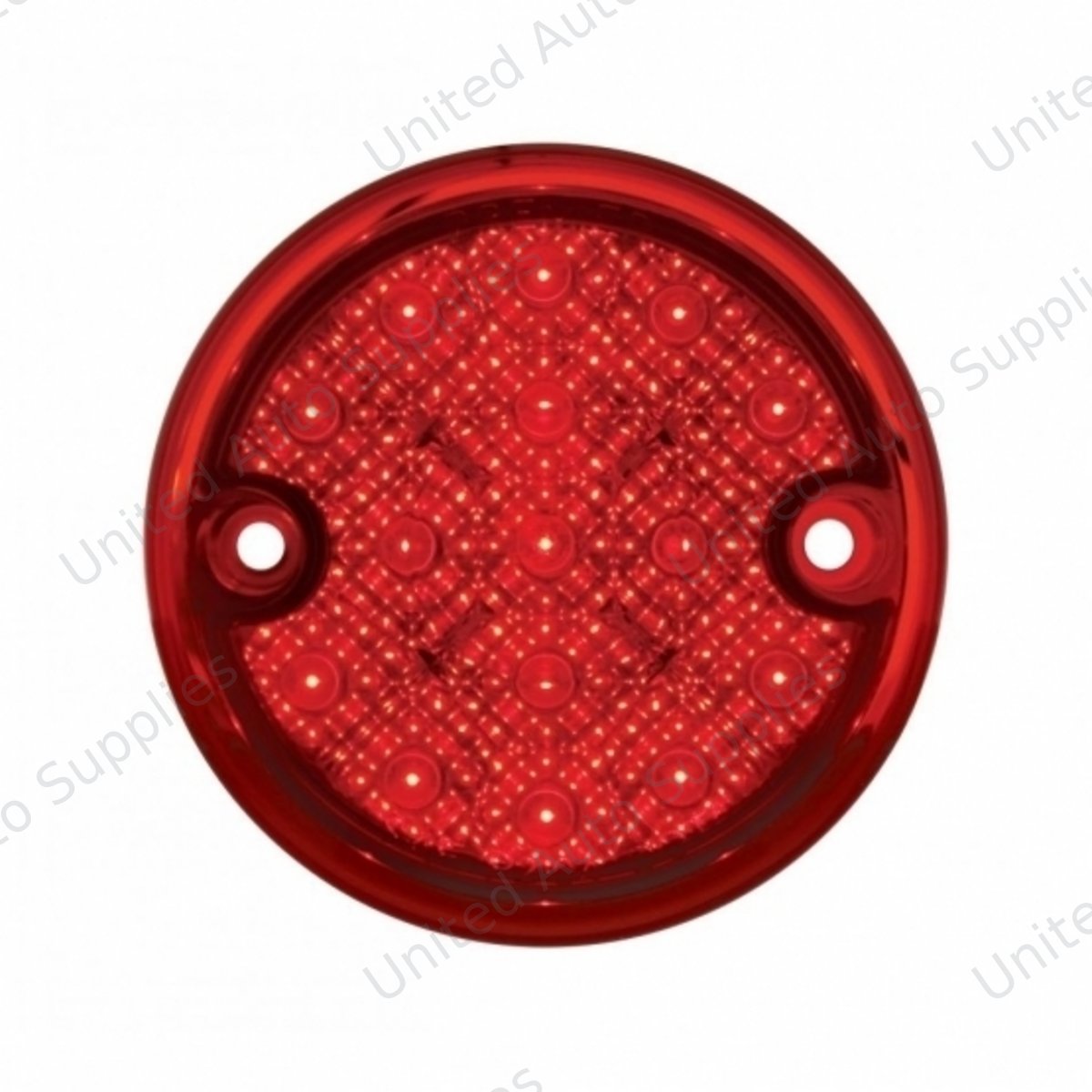 15 LED 3" Reflector Series 4 Light Only For Double Face Light Housing - Red LED/Red Lens (Bulk)