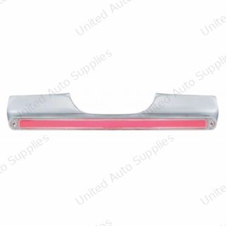 Motorcycle Rear Signal Light Bar With 24 LED 12" GloLight Bar - Red LED/Clear Lens