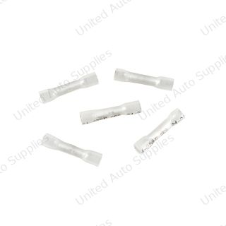 24-22 AWG CS Heat Shrink Butt Connector - Clear (5-Pack)