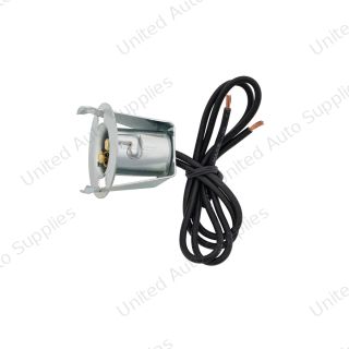 1-Wire Universal Single Contact Instrument Panel & License Plate Light Socket w/ Spring Clip Mount, 1 Pc.