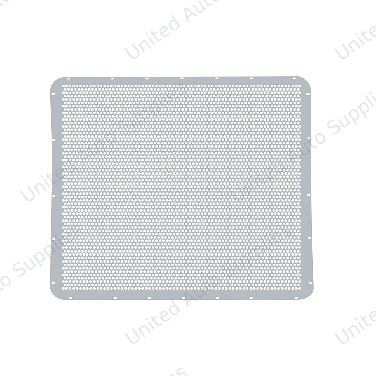 304 Stainless Grille Mesh For Peterbilt 379 With Extended Hood - Alternating Round Holes
