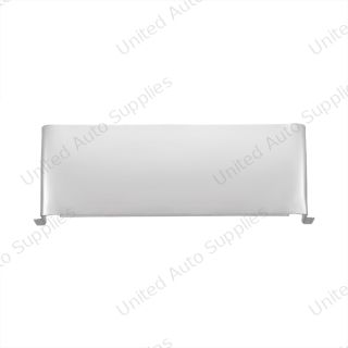 Stainless Steel Visor For 4" X 6" Rectangular Headlight, Curved Top Style