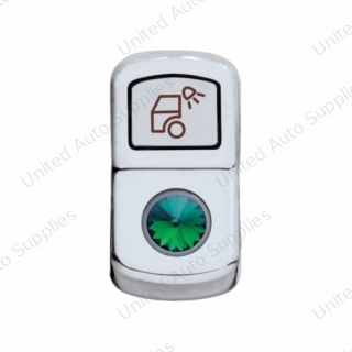 "Load Light" Rocker Switch Cover With Green Crystal