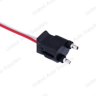 2 Wire Pigtail With 2 Prong Straight Plug - 12" Lead (Retail)