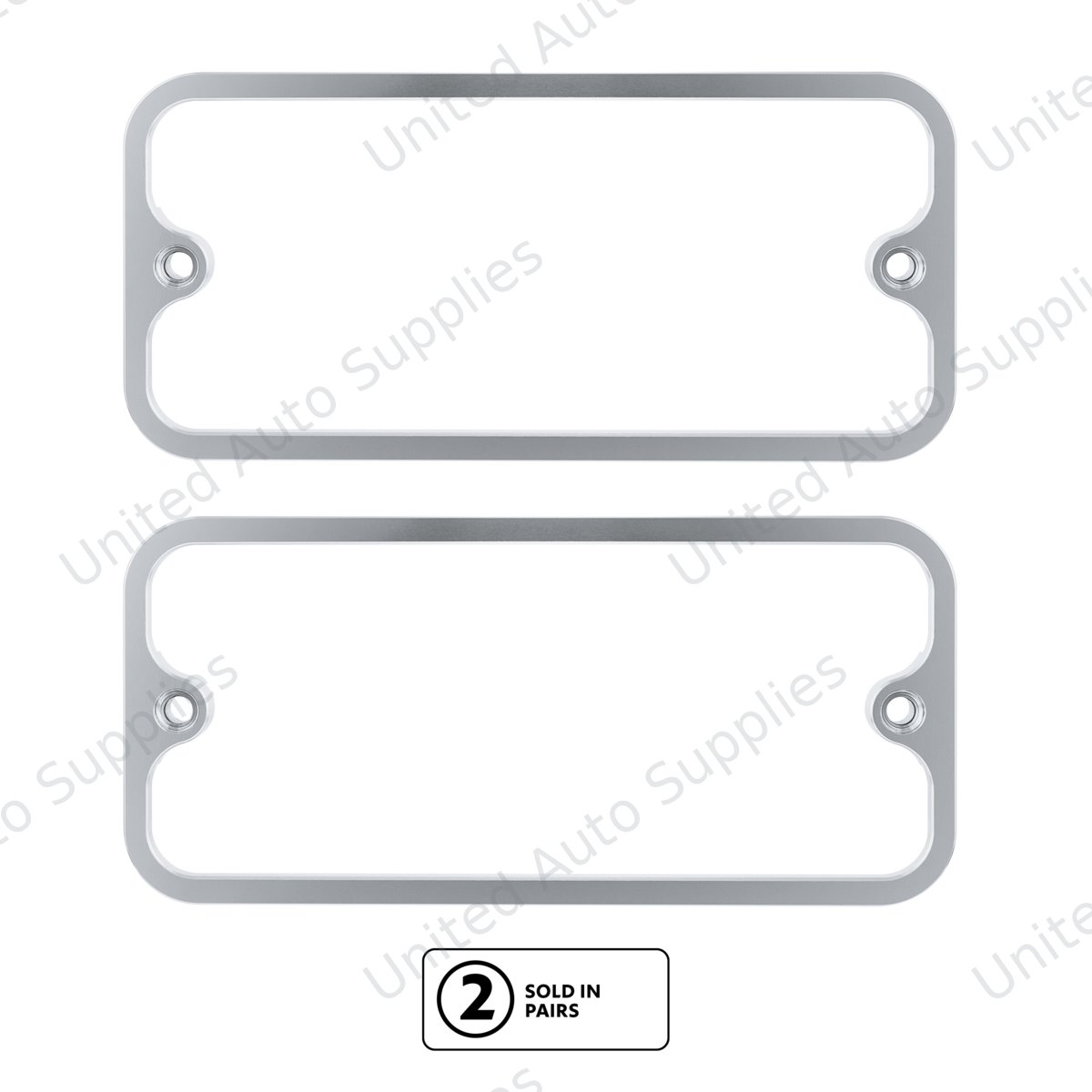 Billet Standard Side Marker Bezel For 1968-1972 Chevrolet & GMC Trucks-Clear Anodized(Pair)