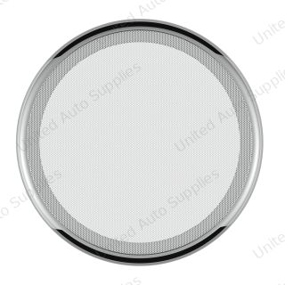 Chrome 7-1/4" Round Speaker Cover For Peterbilt 389 (2008+), 388 (2008-2014), 379/378/335/330 (1995-2000), Snap-On