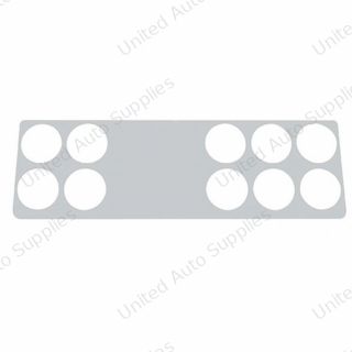 2006+ Kenworth Stainless Right Gauge Dash Panel Trim - 10 Holes