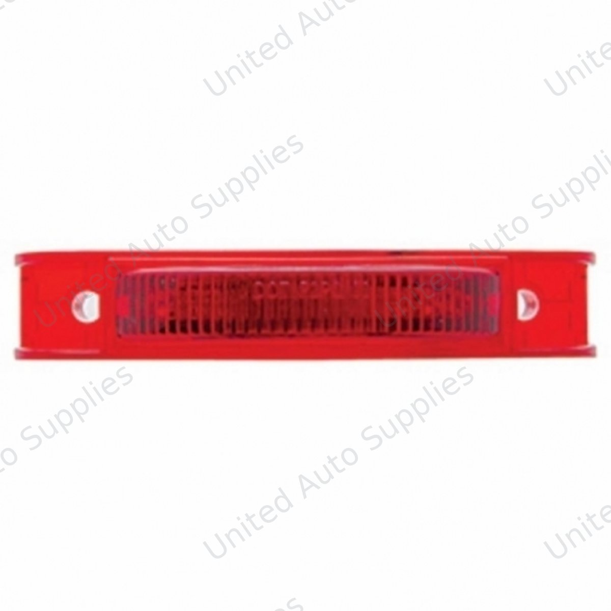 7 LED Rectangular Light (Clearance/Marker) - Red LED/Red Lens