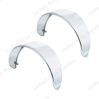 Stainless Steel Outside Mount Headlight Visor (Pair)