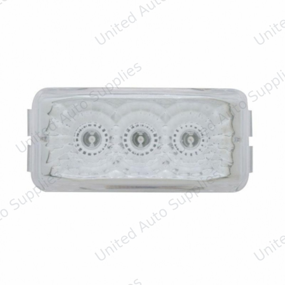 3 LED Reflector Light (Clearance/Marker) - Red LED/Clear Lens