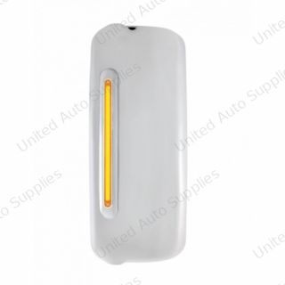 Mirror Cover With 24 Amber LED 12" GloLight For 2005+ Freightliner Century/Columbia- Driver-Amber Lens