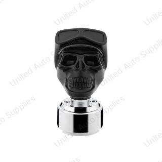 Thread-On Skull Biker Shift Knob & Adapter For Eaton Fuller Style 9/10 Shifter-Black