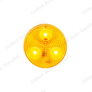 3 LED 2" Round Low Profile Light (Clearance/Marker) - Amber LED/Lens (Bulk)
