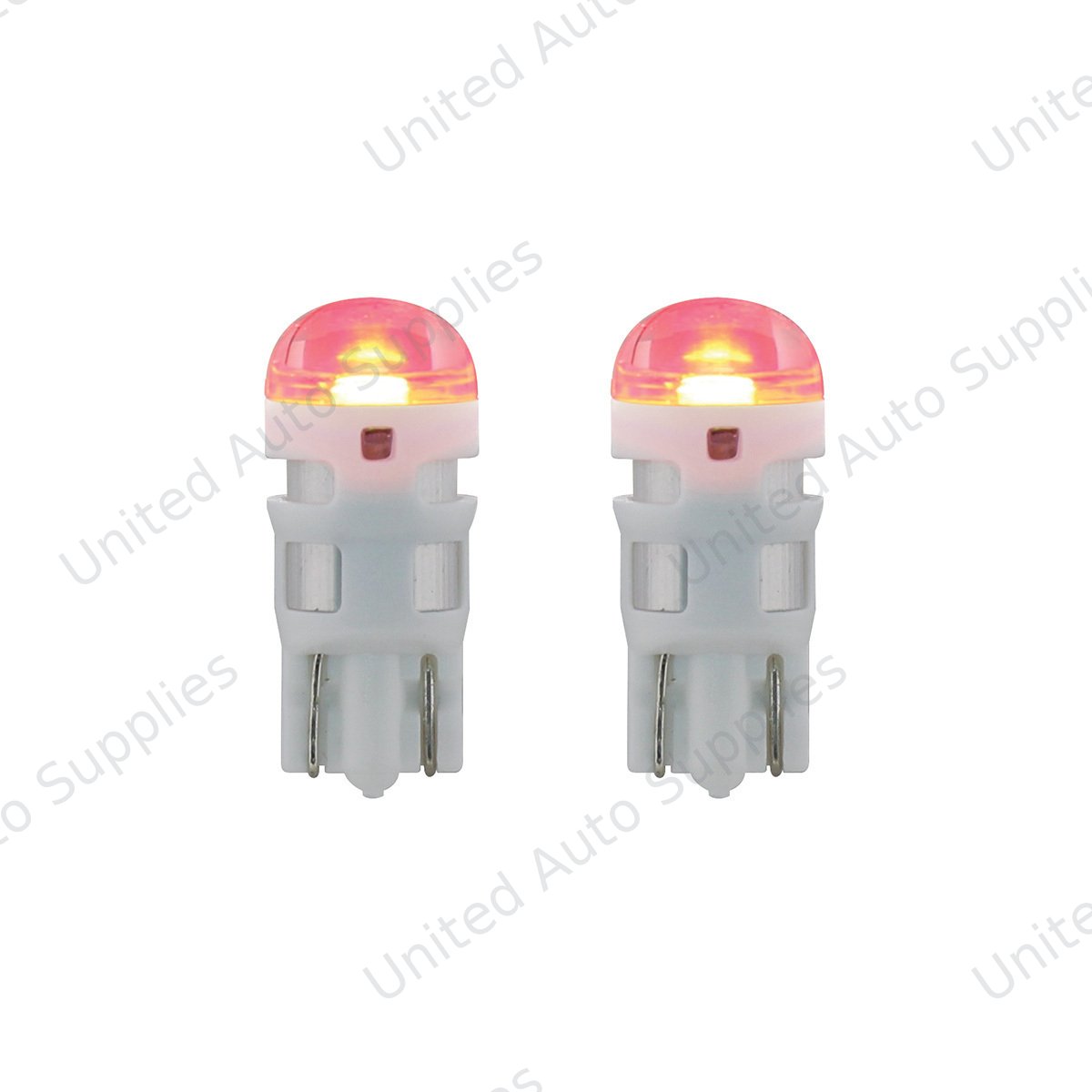 High Power Single LED 194/T10 Bulb - Red (2-Pack)
