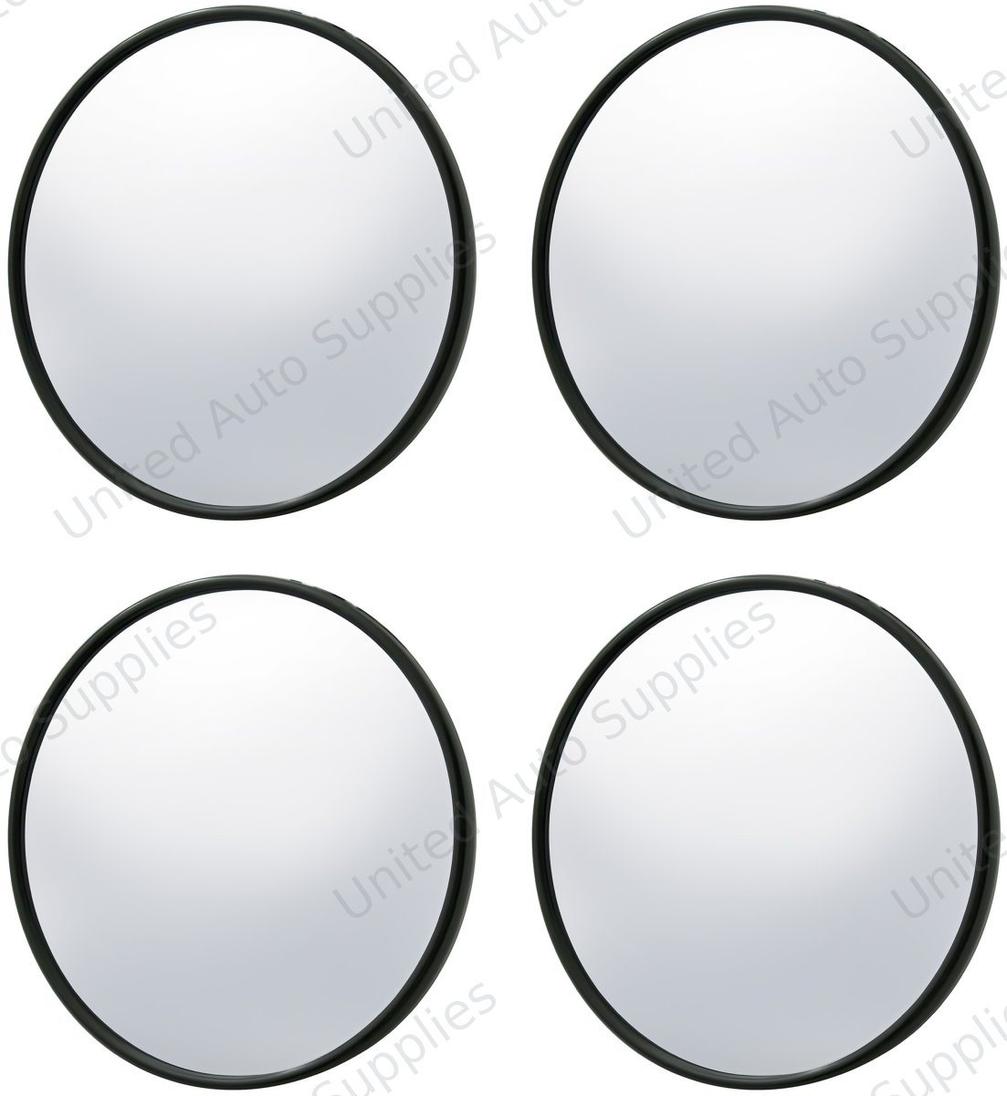 5" Black Smooth Mirror Head For 1947-1972 Chevrolet & GMC Truck (4pcs)