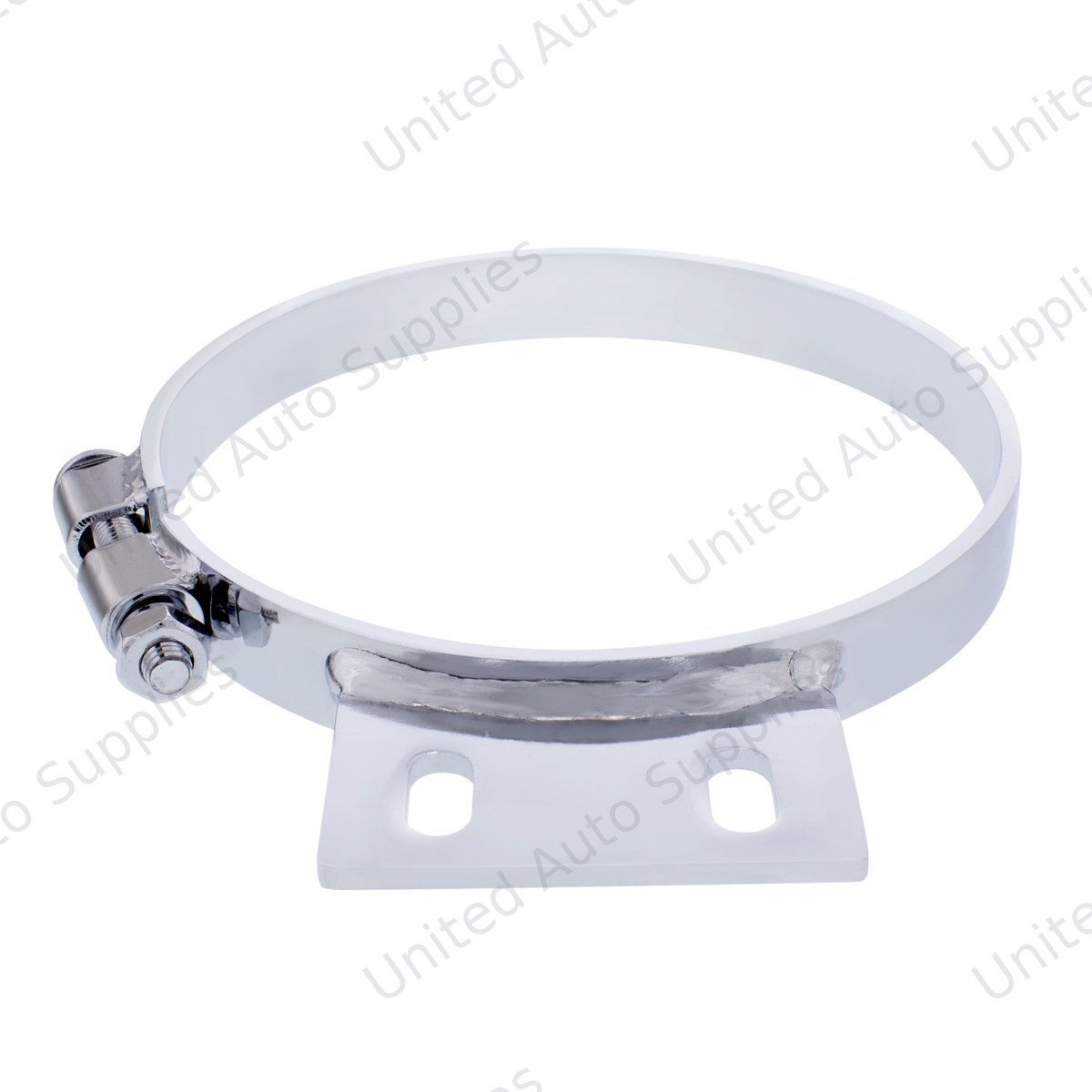 7" Chrome Cab Exhaust Clamp For Peterbilt