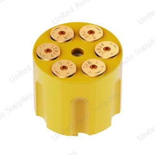 Gun Cylinder 9/10 Speed Gearshift Knob - Electric Yellow