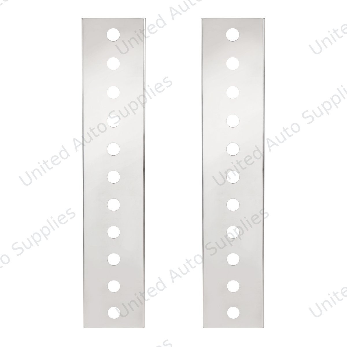 Peterbilt Stainless Front Air Cleaner Bracket Only - 22 Mini Light Cutouts