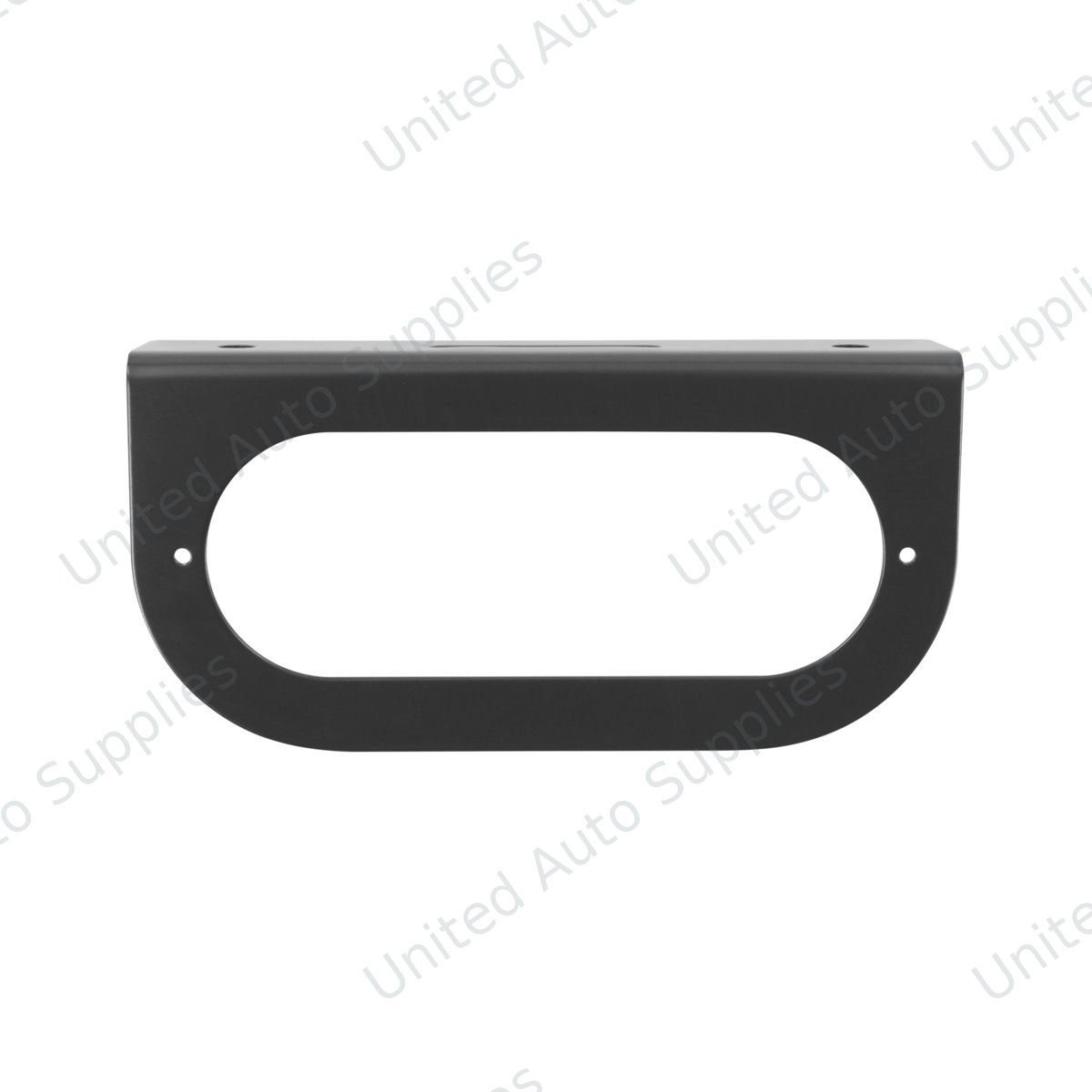 Oval Black Light Bracket With Flange - 1 Hole