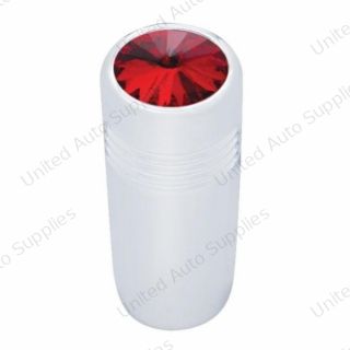 1-5/8" Short Toggle Switch Extension With Color Crystal - Red Crystal