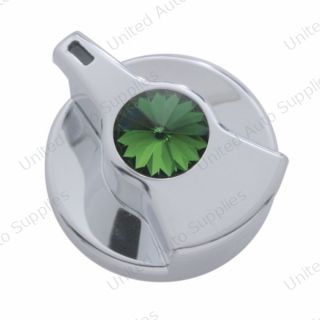 Timer Knob With Green Crystal For Peterbilt
