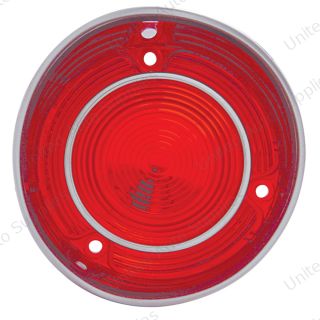 Tail Light Lens With Stainless Steel Trim For 1971 Chevy Malibu/Chevelle "SS" - L/H