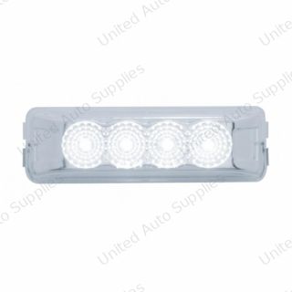 4 LED Reflector Auxiliary/Utility Light - White LED/Clear Lens