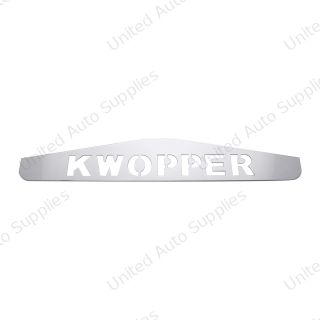 4" X 24" Chrome Kwopper Bottom Mud Flap Plate - Welded Stud