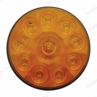10 LED 4" Turn Signal Light - Amber LED/Amber Lens