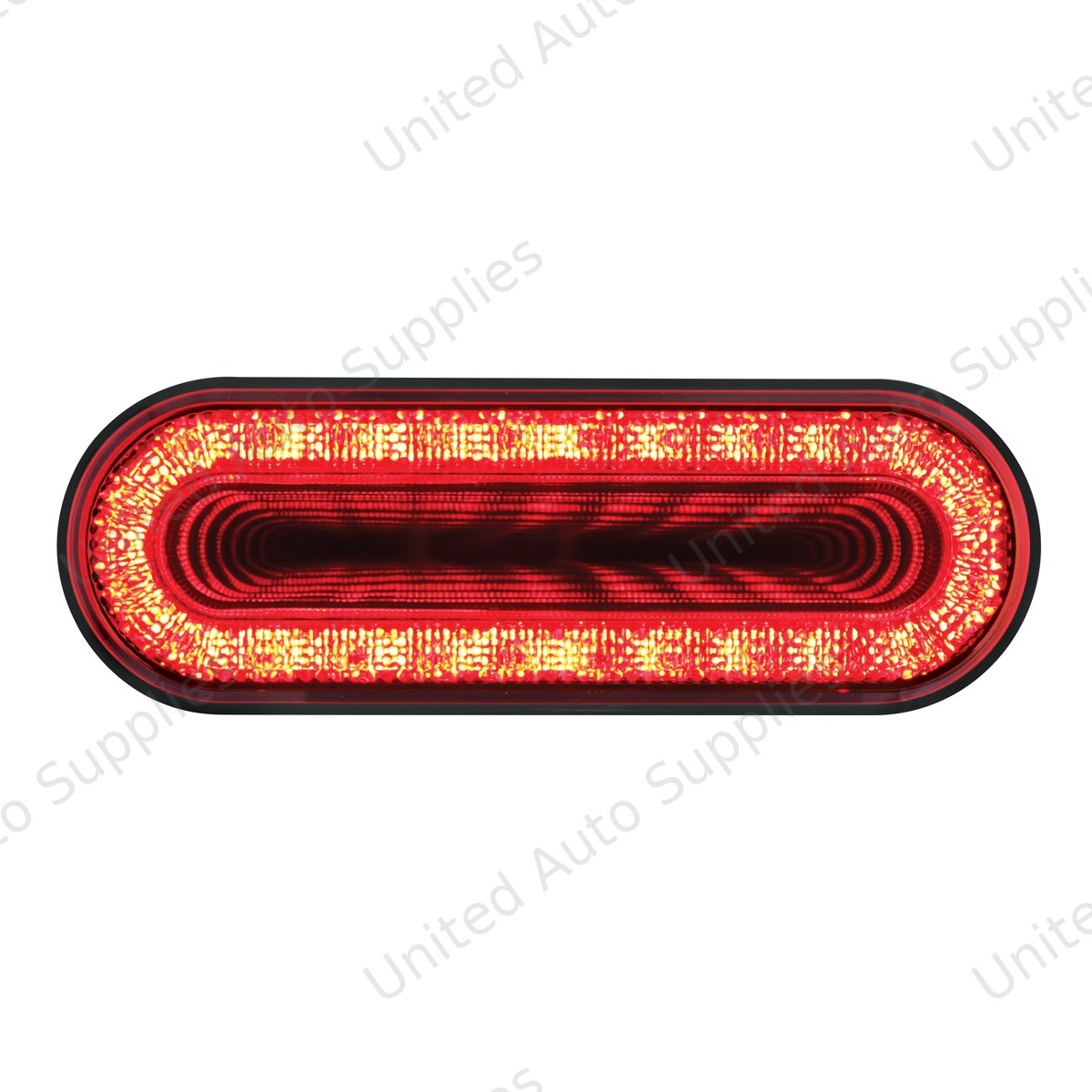Mirage 24 LED 6" Oval Stop/Turn/Tail Light - Red LED/Red Lens