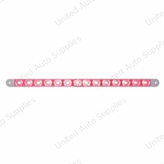 14 LED 12" Light Bar (Stop, Turn & Tail) - Red LED/Clear Lens (Bulk)