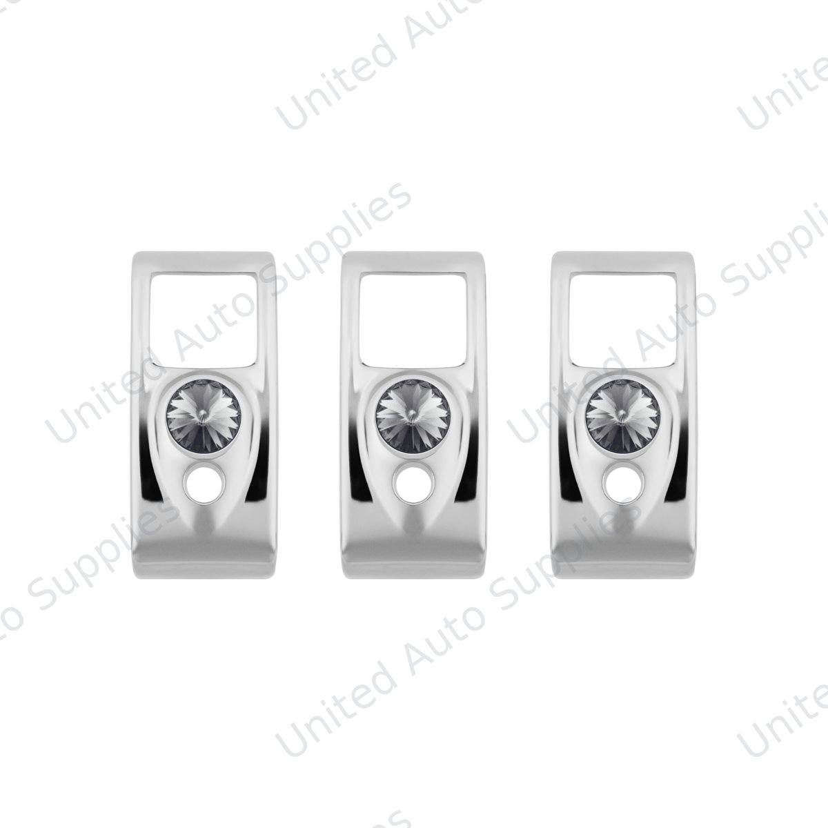 Rocker Switch Cover With Smoke Crystal For 2006+ Kenworth (Card Of 3)