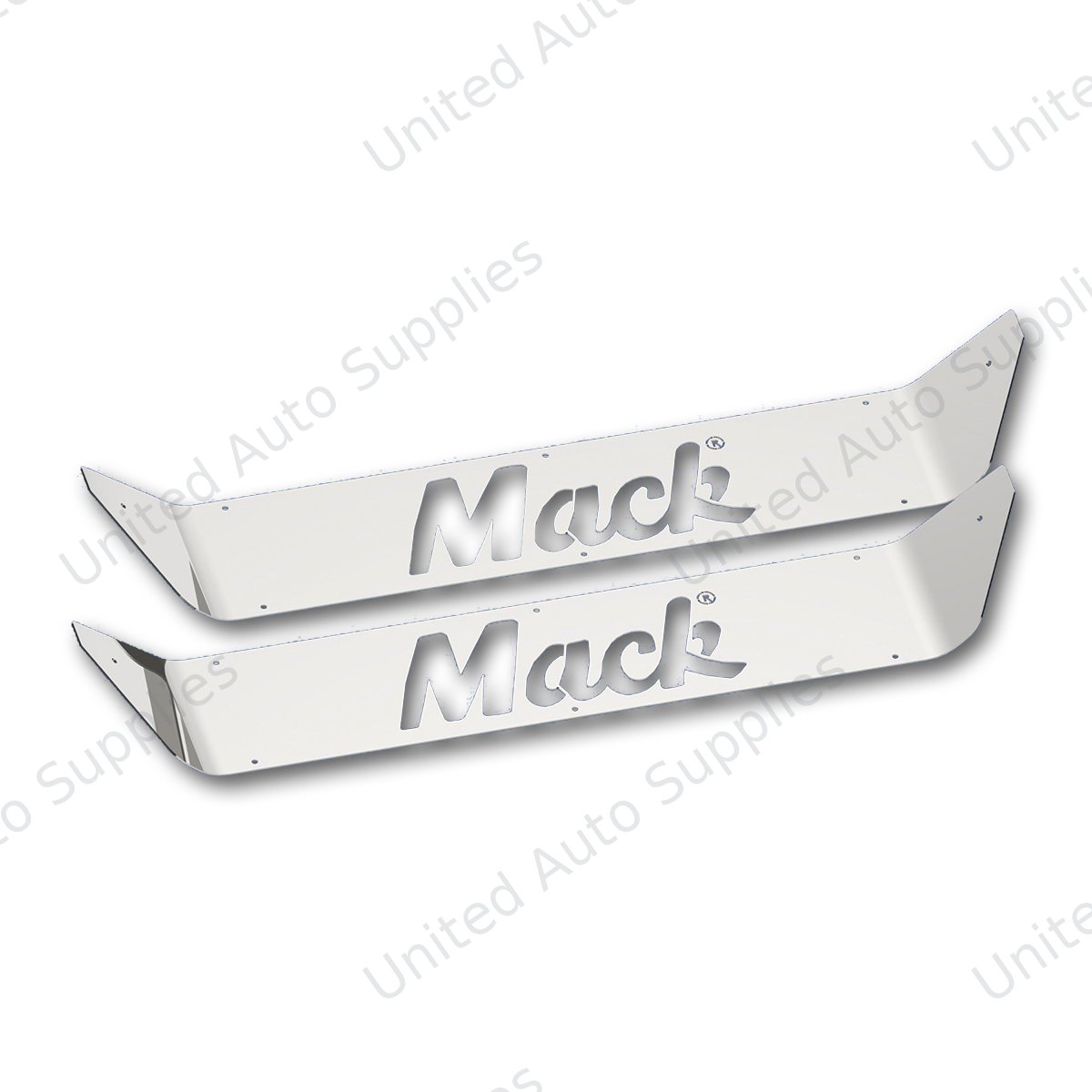 Stainless Upper Scuff Panel With Logo For Mack CH/CL