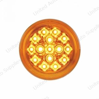 15 LED 2-3/8" Turn Signal Light For Harley Motorcycle- Amber LED/Amber Lens