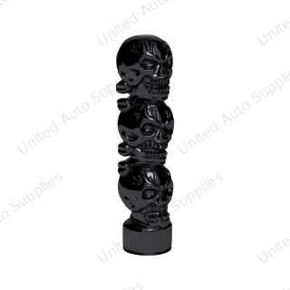 1/2"-13 Thread-On 3 Skull Candy Color Shift Knob-Glossy Black