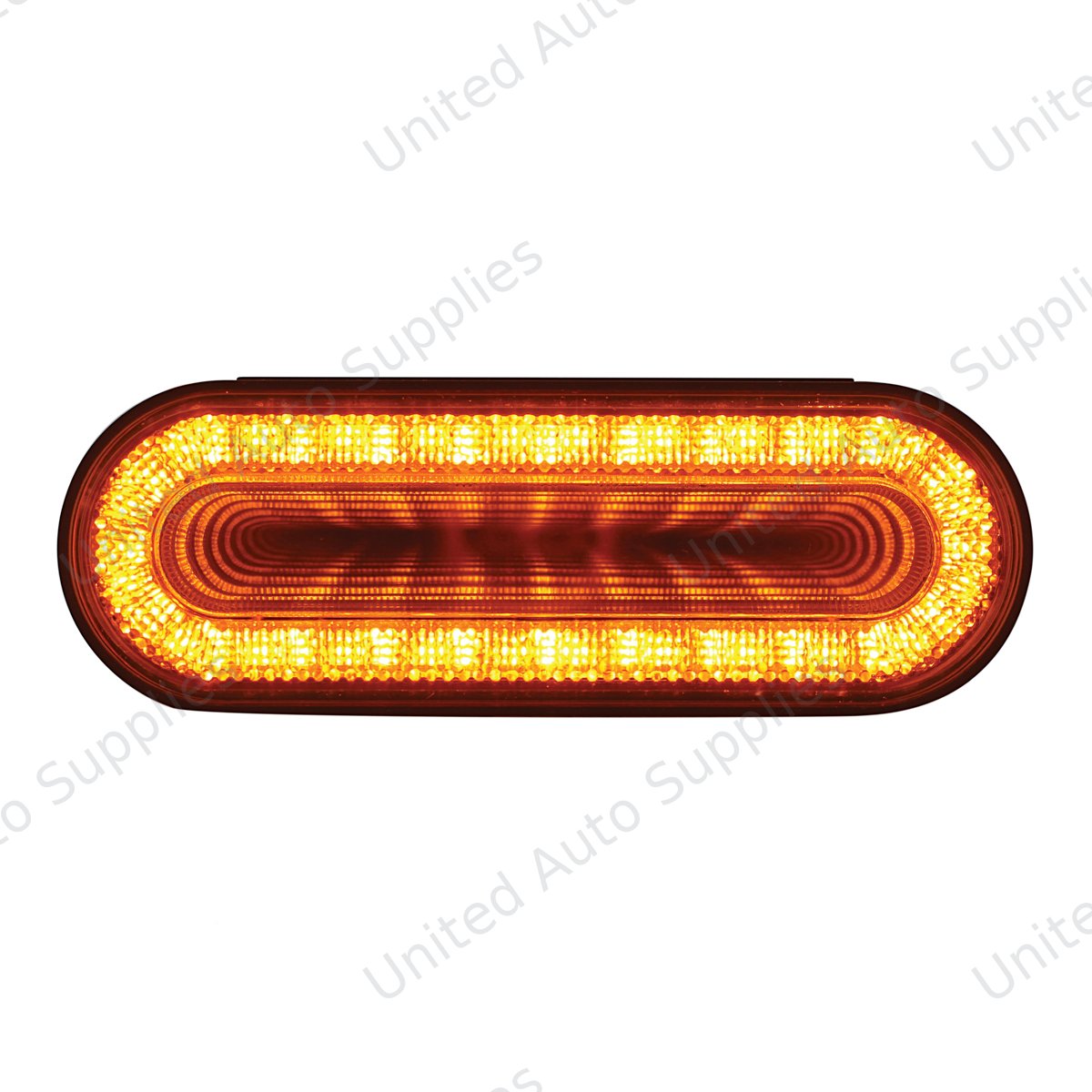 Mirage 24 LED 6" Oval Turn Signal Light - Amber LED/Amber Lens