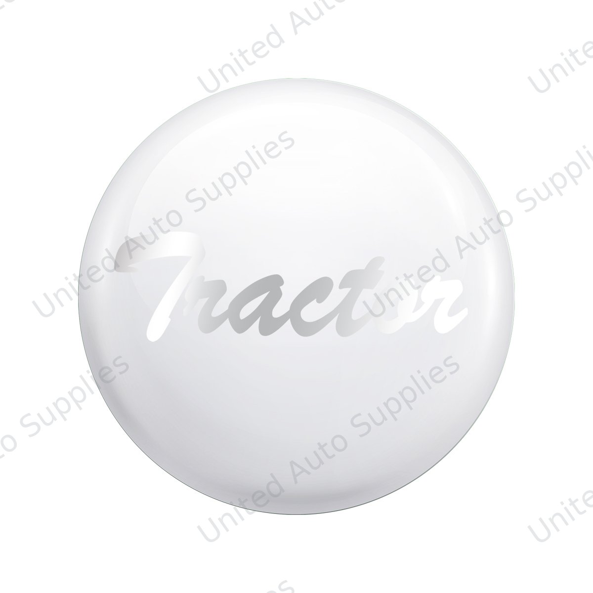 "Tractor" Glossy Air Valve Knob Candy Color Sticker-Pearl White