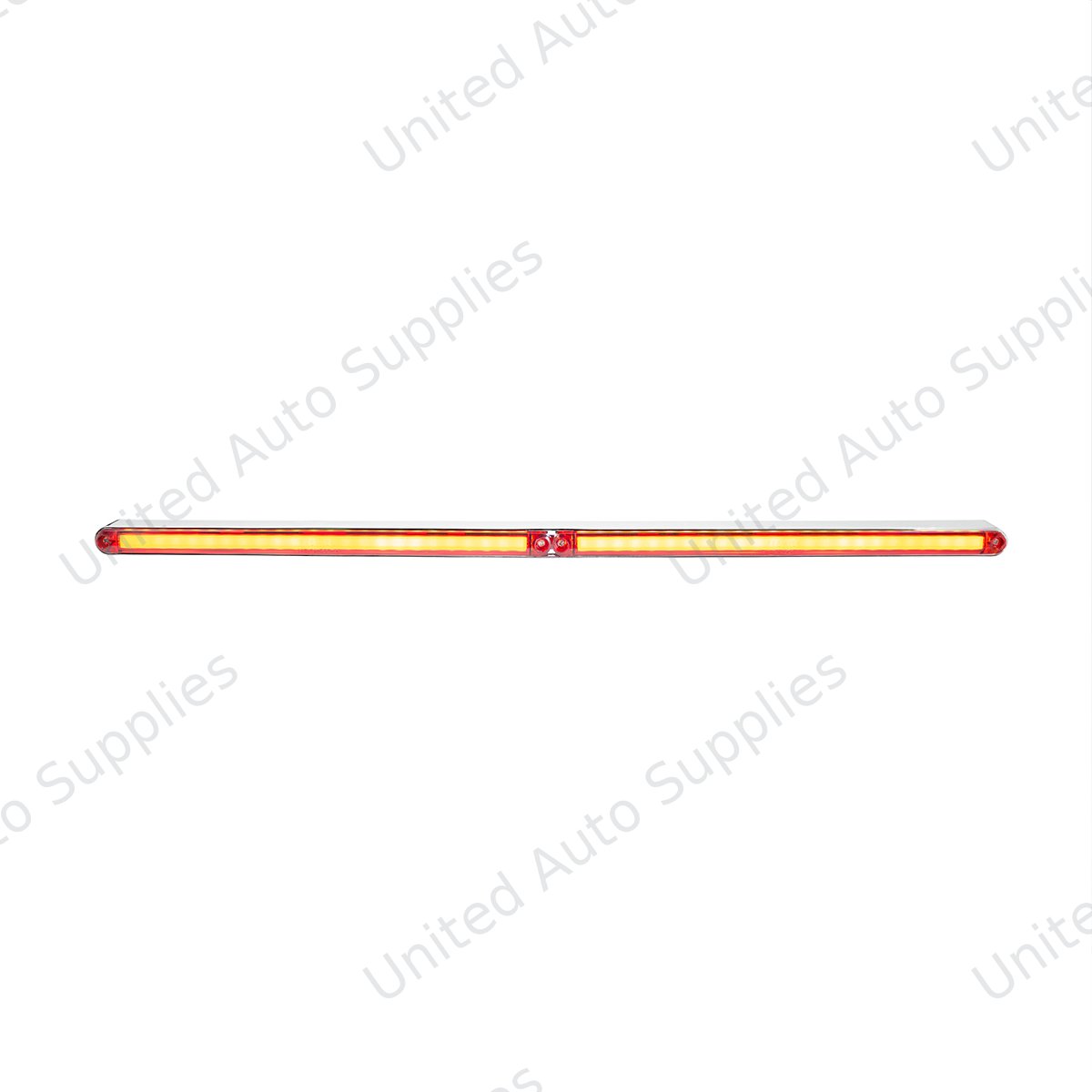 Dual 24 LED Dual Function 12" GloLight Bar With Bezel - Red LED/Red Lens
