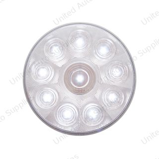 10 LED 4" Auxiliary/Utility Light - White LED/Clear Lens (Bulk)