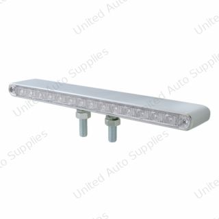 28 LED 12" Double Face Light Bar - Amber & Red LED/Clear Lens