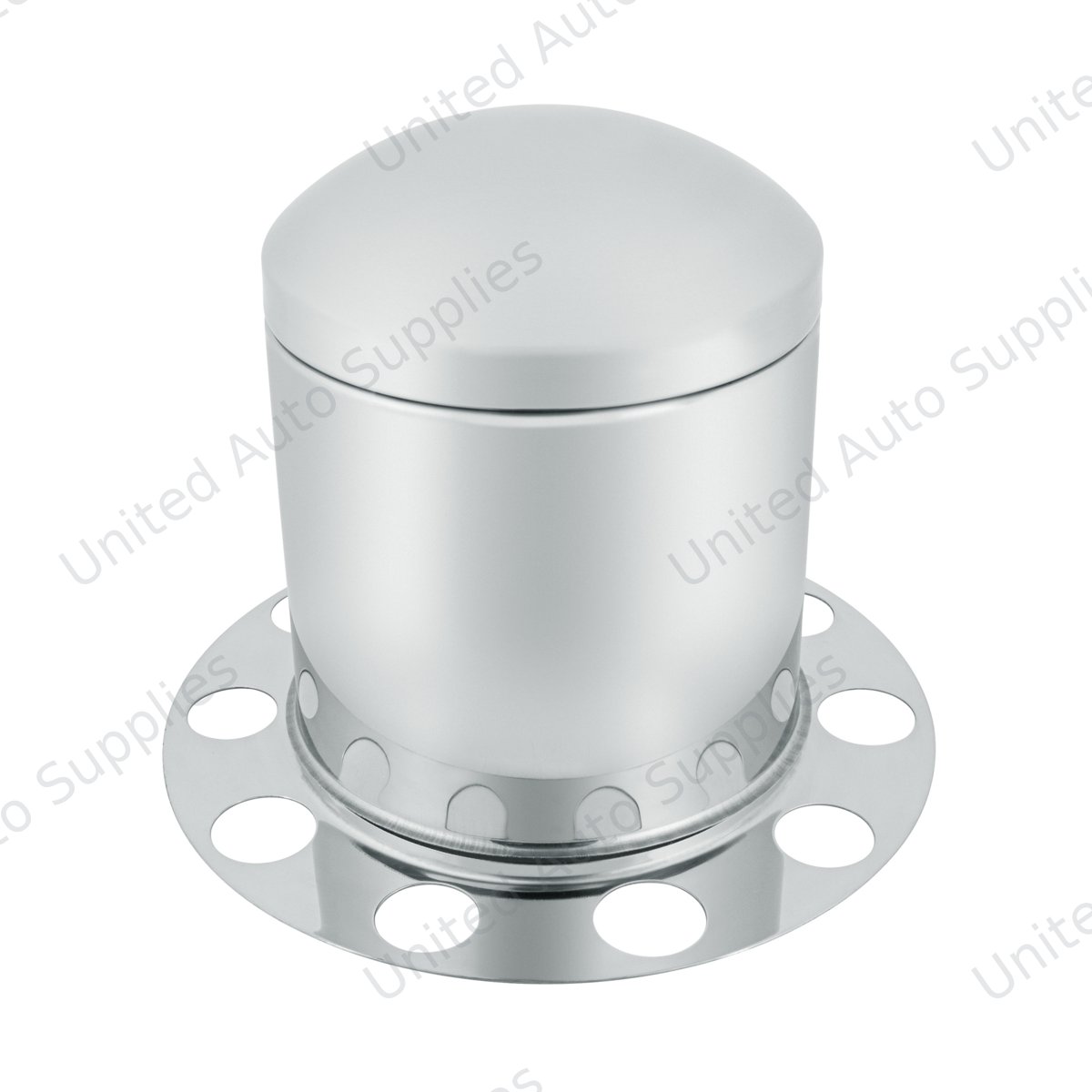 Stainless Dome Rear Axle Cover 3PC Kit For 1-1/2" Nut Cover - Aluminum Wheel