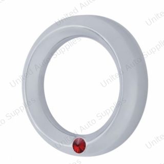 Signature Series Small Gauge Cover For 2006+ Peterbilt - Red Crystal