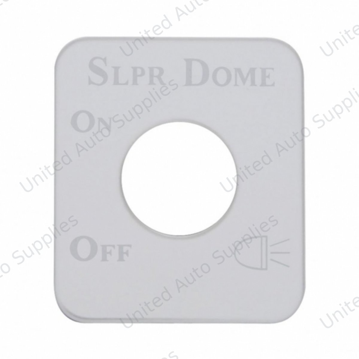 Stainless Steel Switch Name Plate For Kenworth - Sleeper Dome