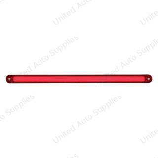 24 LED Dual Function 12" GloLight Bar With Bezel - Red LED/Red Lens