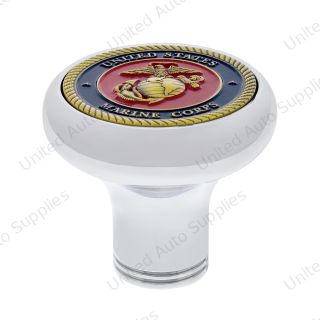Deluxe Military Medallion Air Valve Knobs - Marine
