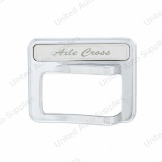 Chrome Rocker Switch Cover For Peterbilt 579 (2013-2019) & 567 (2014-2018)- Axle Cross