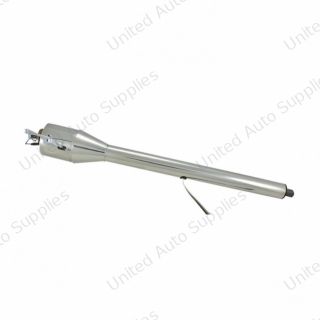 33" Long, 1" DD Shaft, Polished Stainless Steel Floor Shift Tilt Steering Column