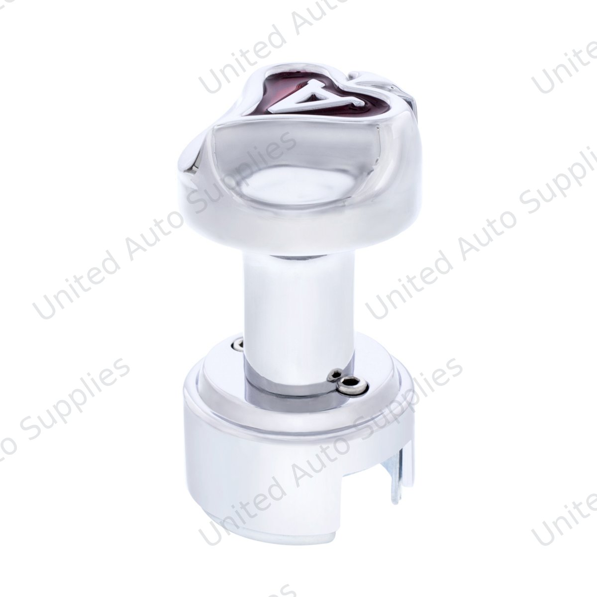 Ace of Spade Thread-On Gearshift Knob With 13/15/18 Speed Adapter - Chrome